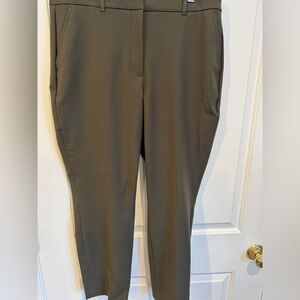Elle Sergeant Green Slim Ankle Comfort Stretch Pants